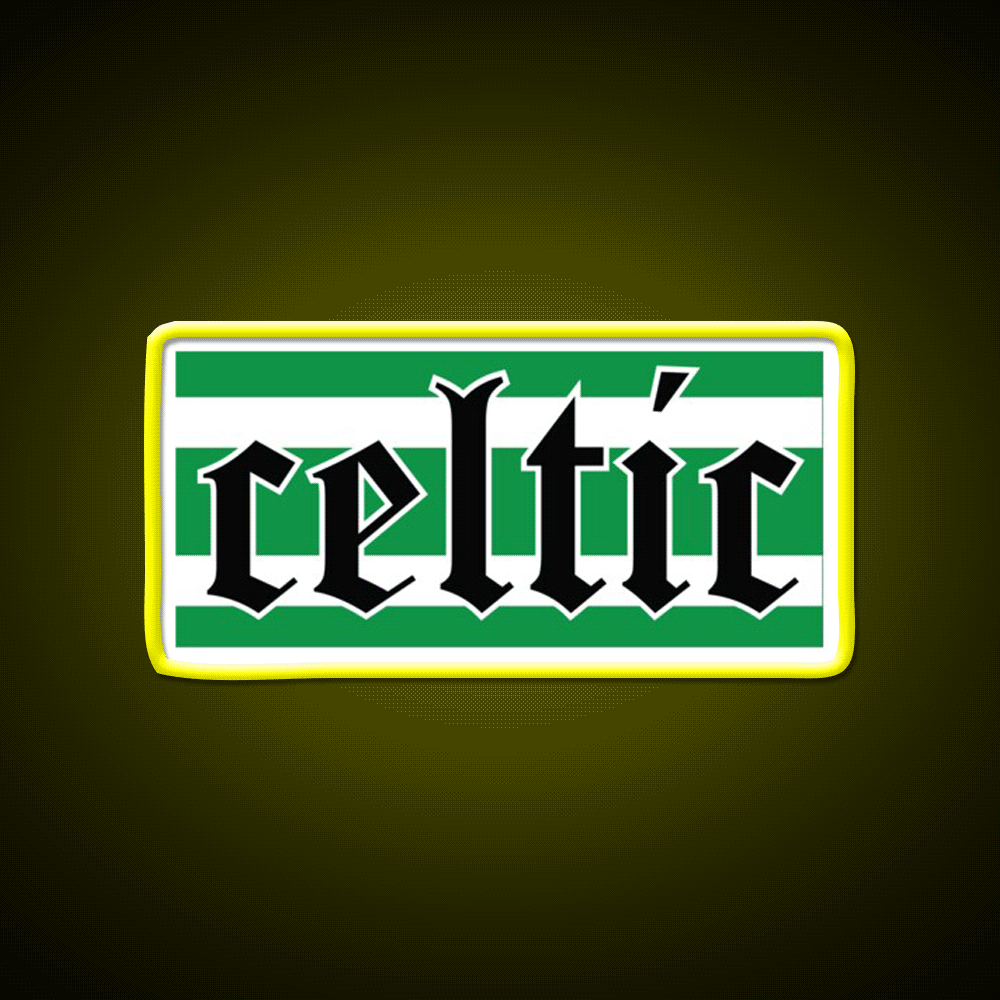 Celtic Beer Bar Decor Led Neon Sign Rgb Color - Custom LED neon sign front view