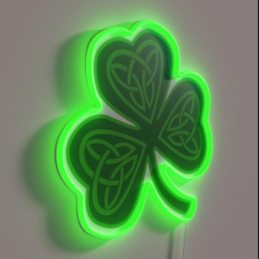 Celtic Clover Rgb Led Neon Sign - Shineneon