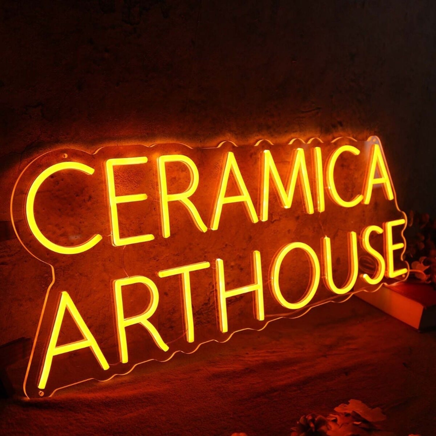 Ceramica Arthouse Orange Led Neon Sign - Shineneon