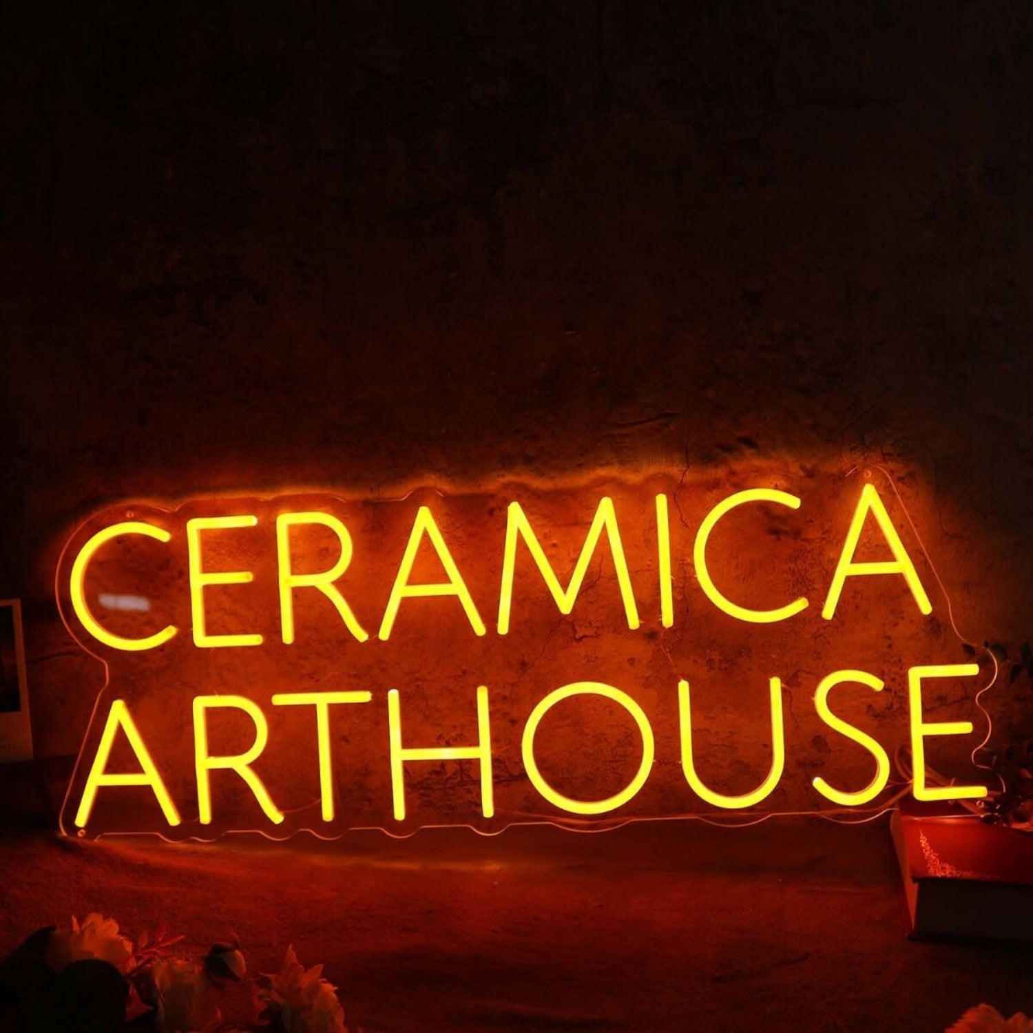 Ceramica Arthouse Orange Led Neon Sign - Shineneon
