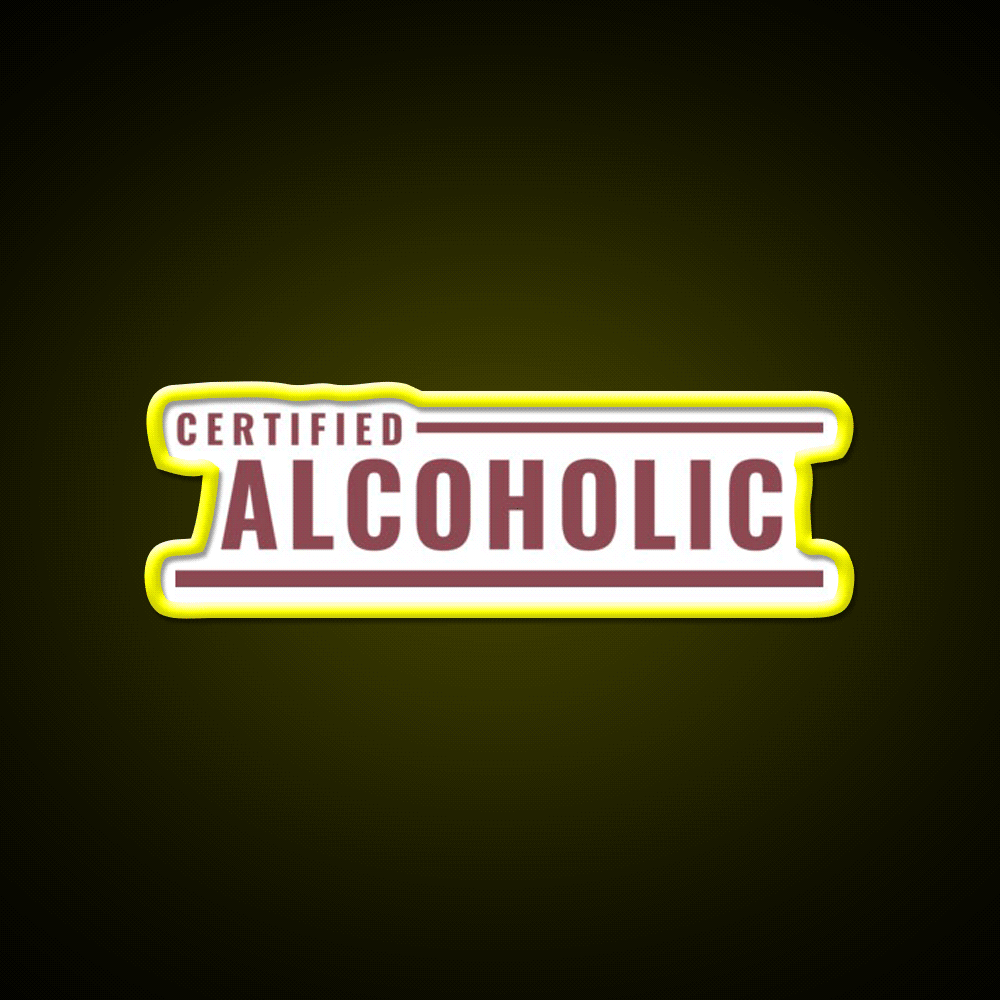 Certified Alcoholic Party Drink Tequila Led Neon Sign Rgb Color - Custom LED neon sign front view