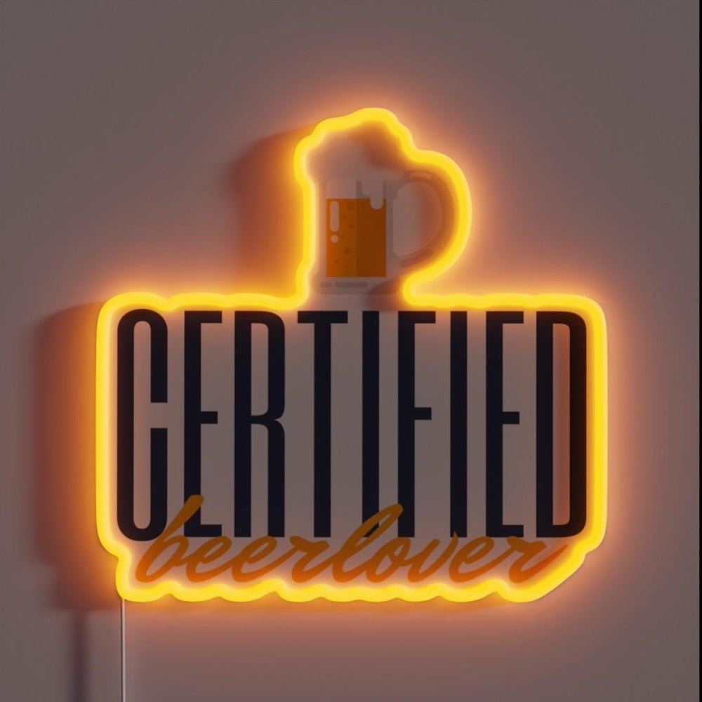Certified Beerlover Rgb Led Neon Sign - Shineneon