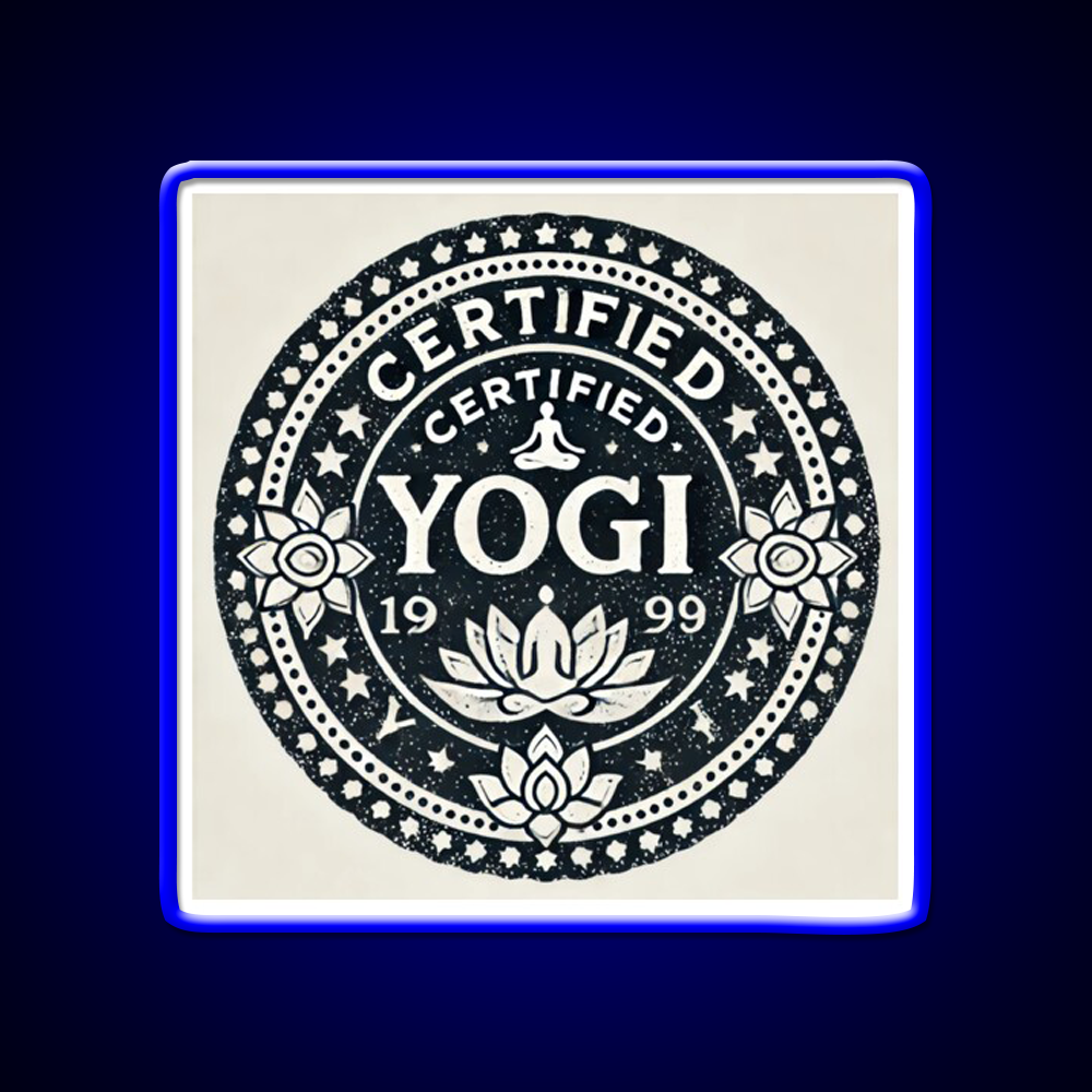 Certified Yogi Yoga Led Neon Sign For Wellness Space Rgb Color