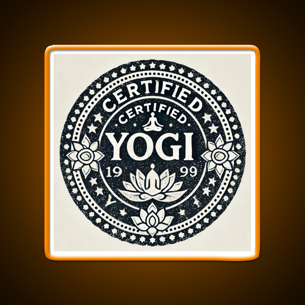 Certified Yogi Yoga Led Neon Sign For Wellness Space Rgb Color