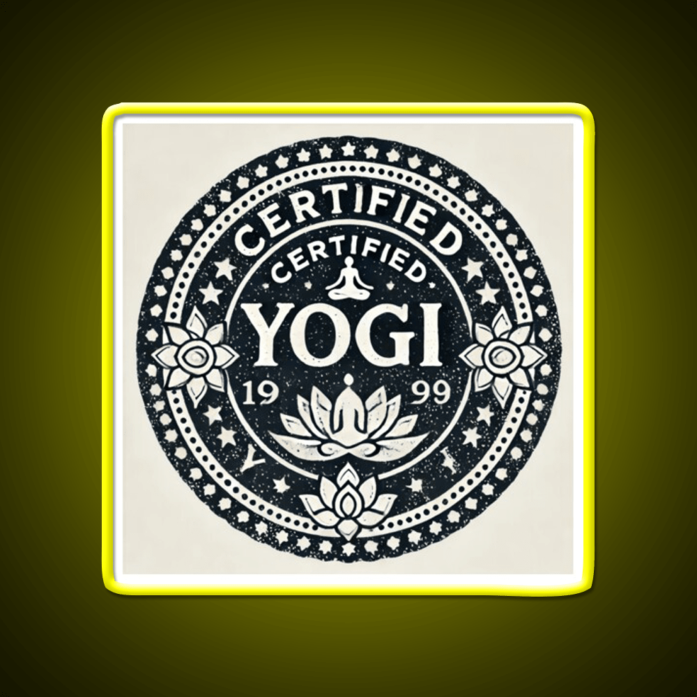 Certified Yogi Yoga Led Neon Sign For Wellness Space Rgb Color - Shineneon