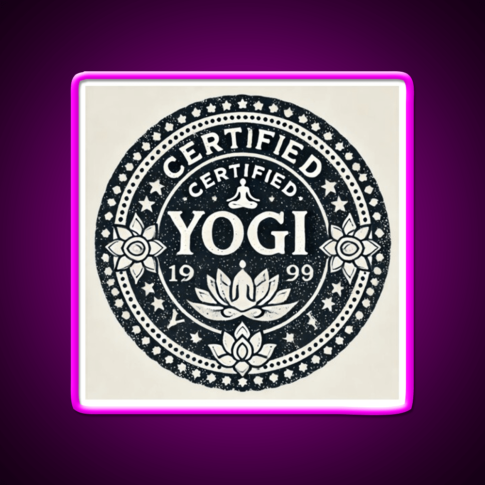 Certified Yogi Yoga Led Neon Sign For Wellness Space Rgb Color - Shineneon