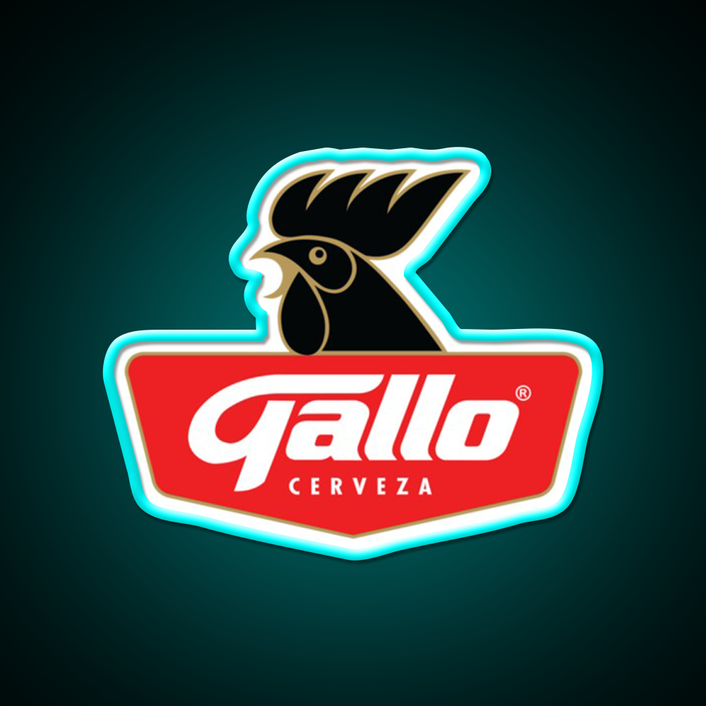 Cerveza Gallo Guatemala Beer Chapin Beer Bar Decor Led Neon Sign Wall Art Rgb Color - Size and dimension reference