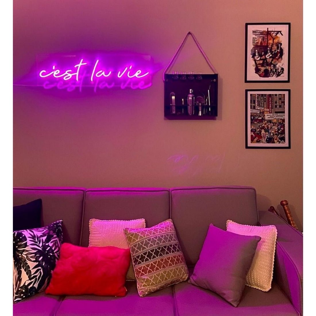 Cest La Vie French Led Sign Business Neon Sign Wall Decor - Shineneon