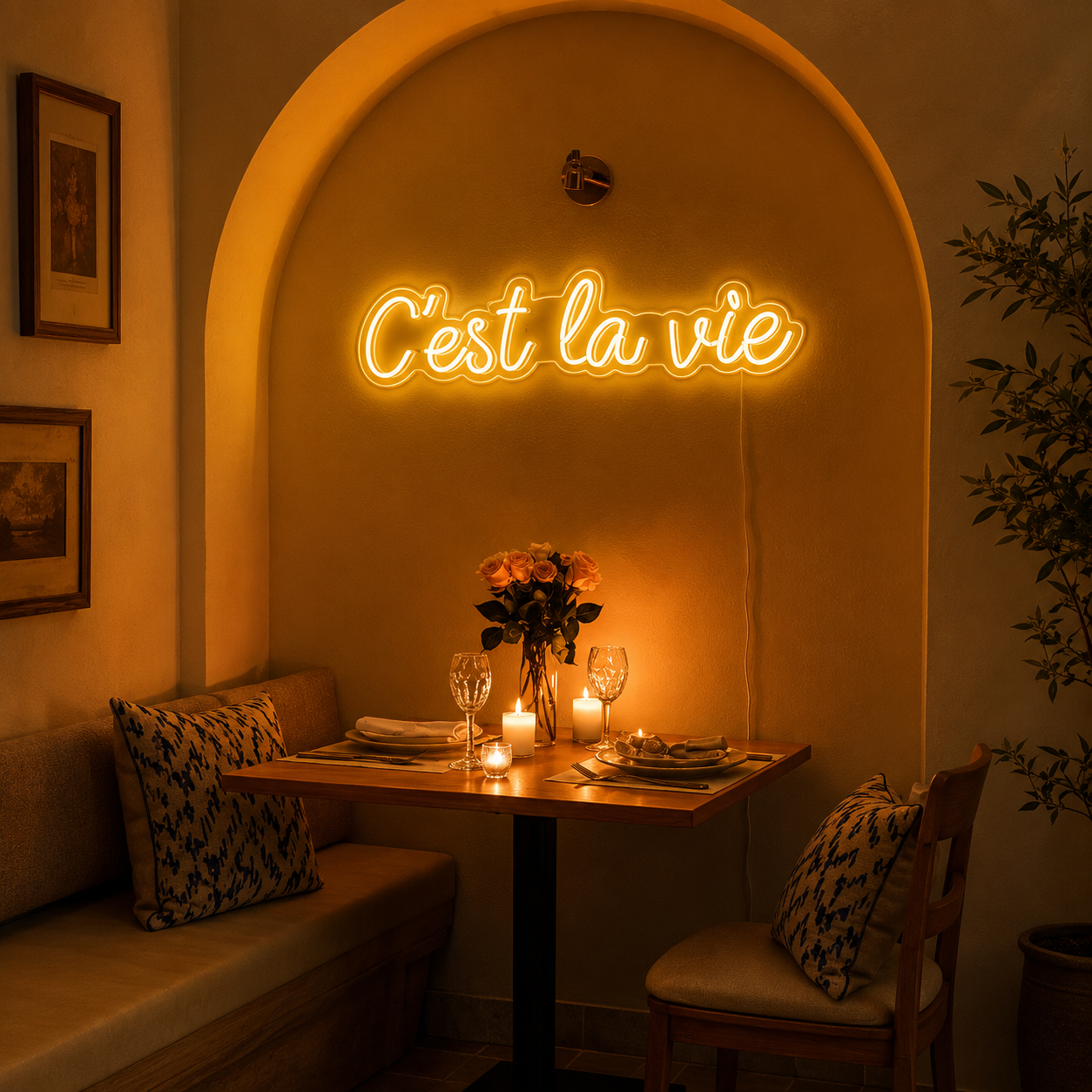 C'est La Vie LED Neon Sign Wall Neon Sign - 01 Original Product Image