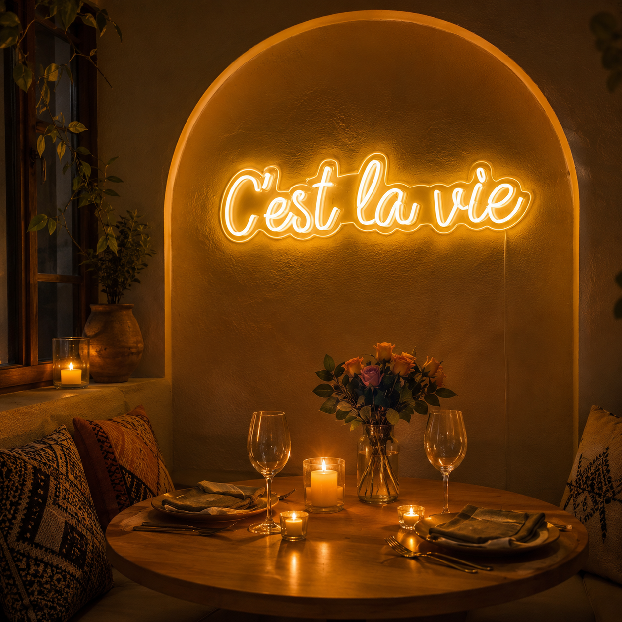 C'est La Vie LED Neon Sign Wall Neon Sign - 02 High-Converting Product Image
