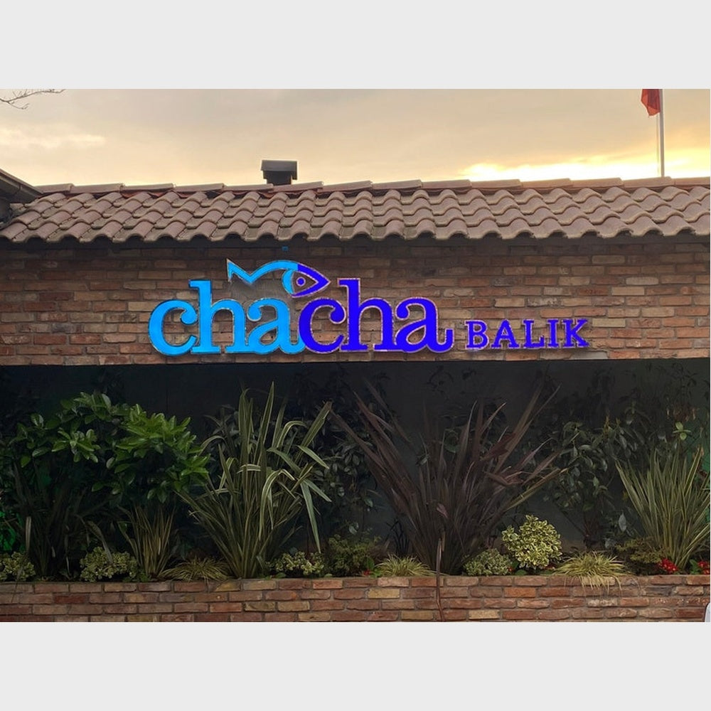 Cha Cha Balik 3D Frontlit Channel Letters Led Light Sign