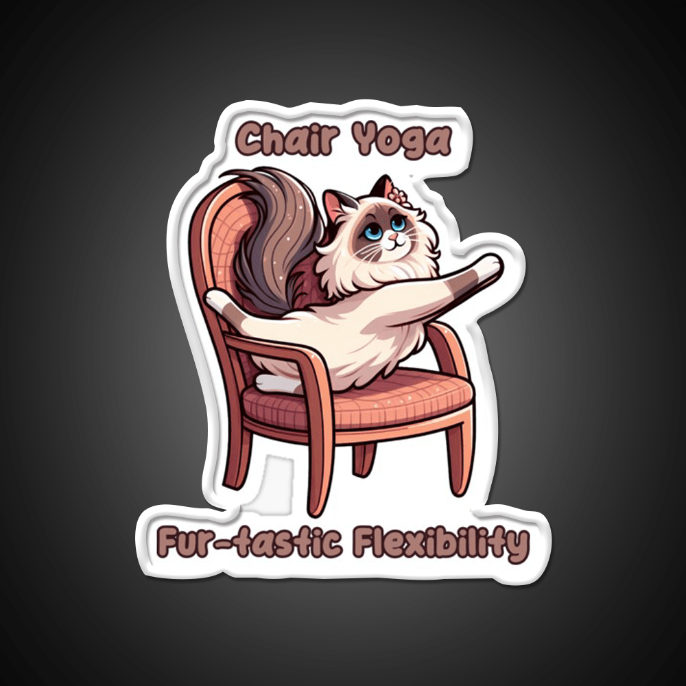 Chair Yoga Cat Pose Yoga Led Neon Sign Yoga Studio Neon Light Rgb Color - Shineneon