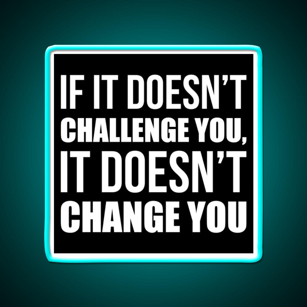 Challenge You Gym Fitness Motivational Gym Fitness Led Neon Sign Rgb Color - Size and dimension reference