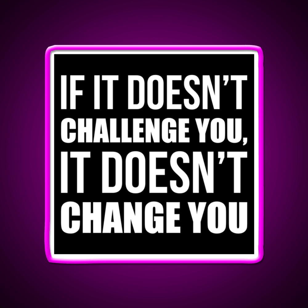 Challenge You Gym Fitness Motivational Gym Fitness Led Neon Sign Rgb Color - Shineneon