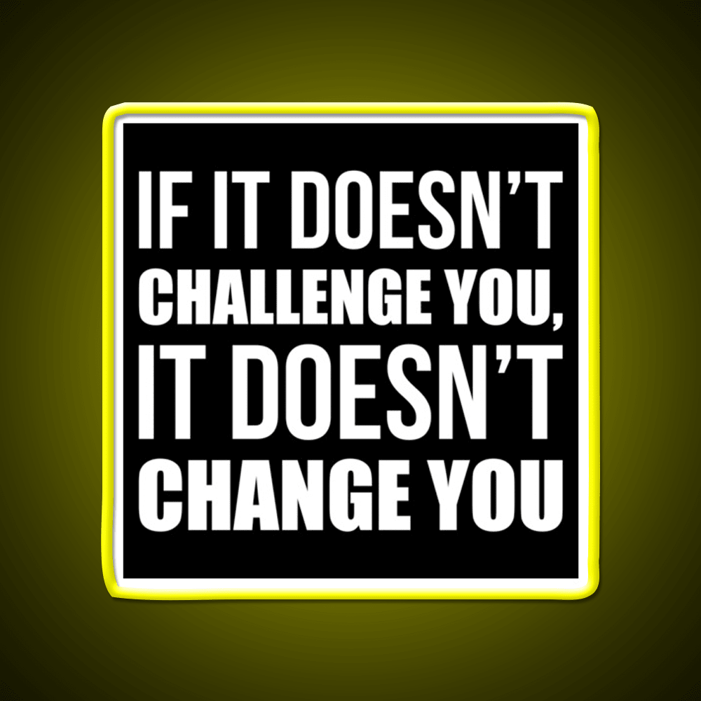 Challenge You Gym Fitness Motivational Gym Fitness Led Neon Sign Rgb Color - Shineneon
