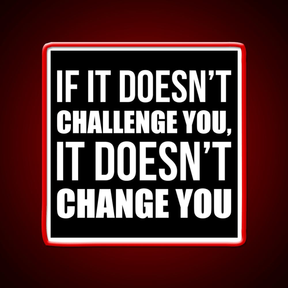 Challenge You Gym Fitness Motivational Gym Fitness Led Neon Sign Rgb Color - Shineneon