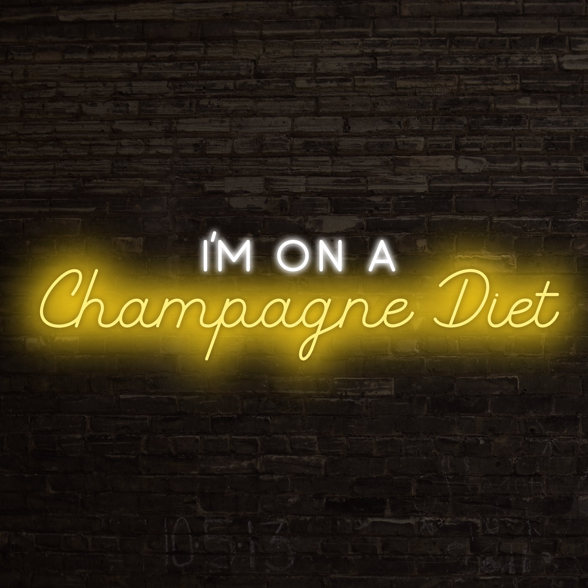 Champagne Diet Led Neon Sign | Shineneon