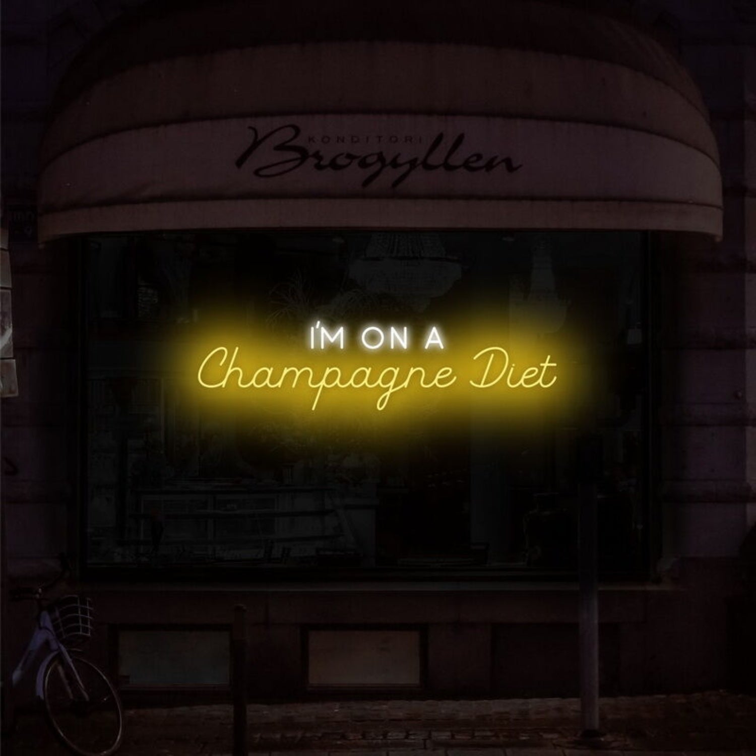 Champagne Diet Led Neon Sign Adds A Fun Touch To Party Decor - Shineneon