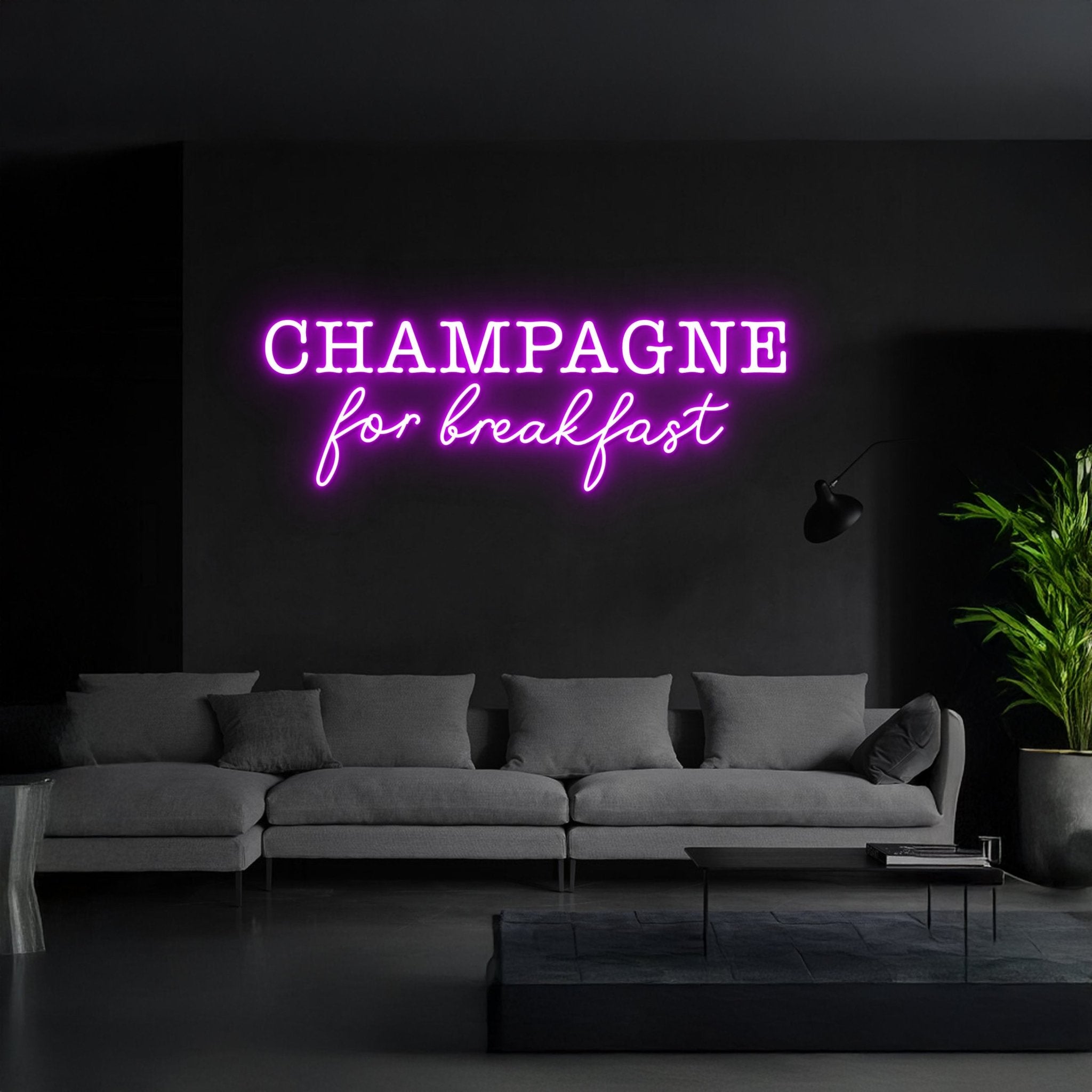 Champagne For Breakfast Neon Sign - Shineneon