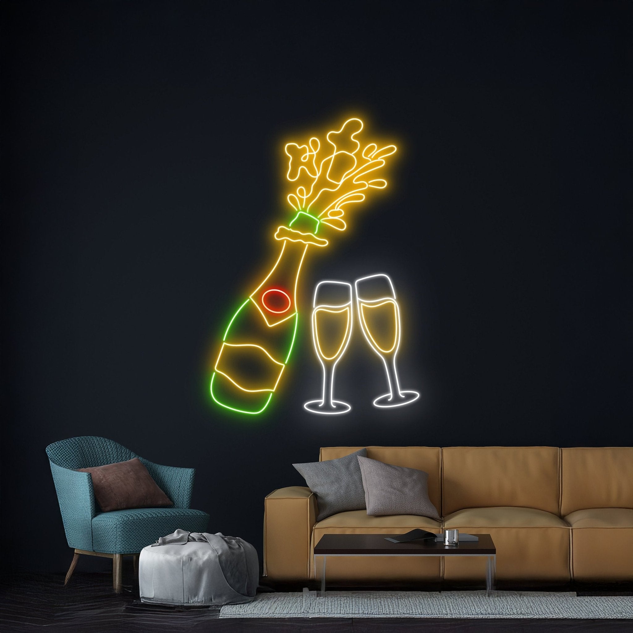 Champagne Neon Light - Shineneon