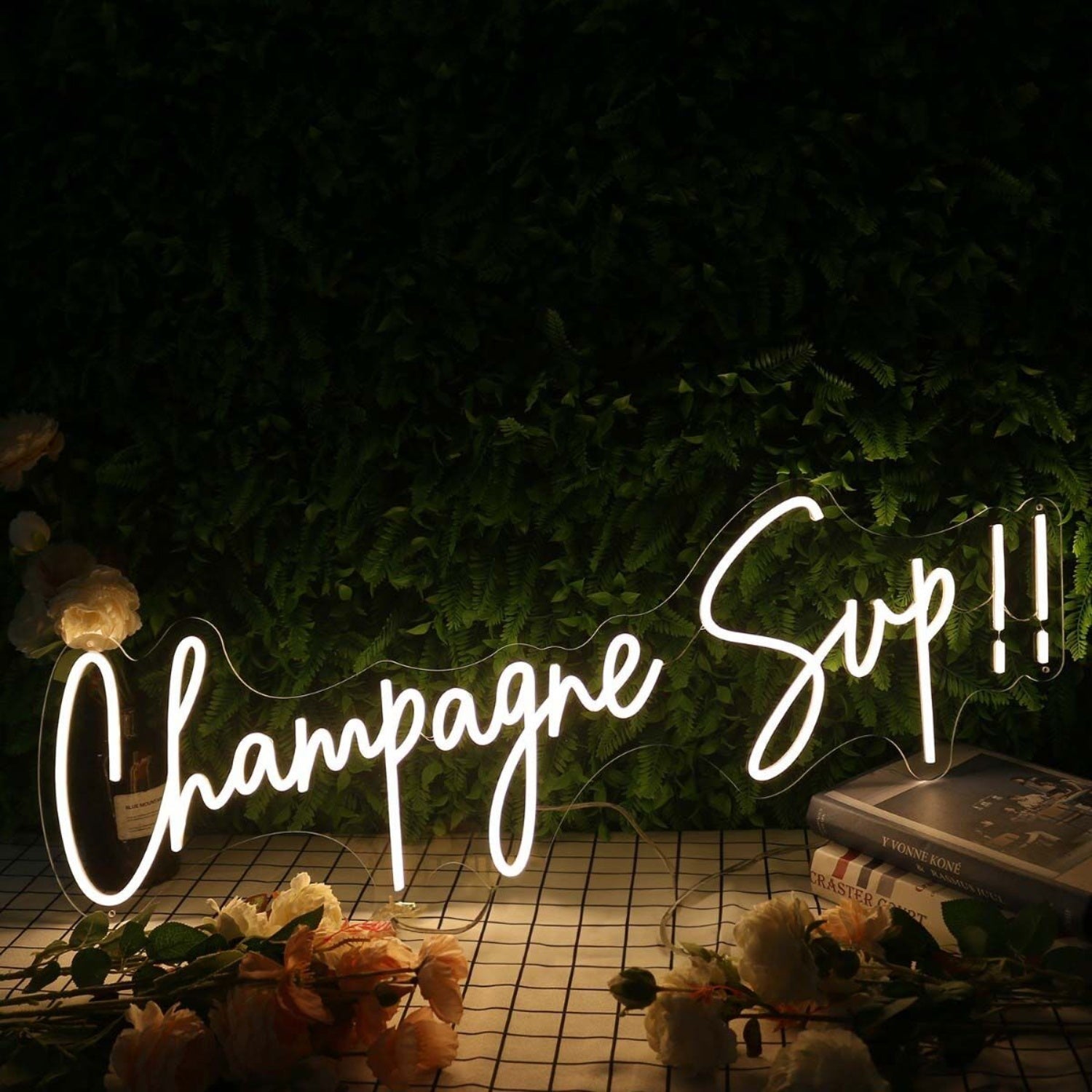 Champagne Sup Yellow Led Neon Sign - Shineneon