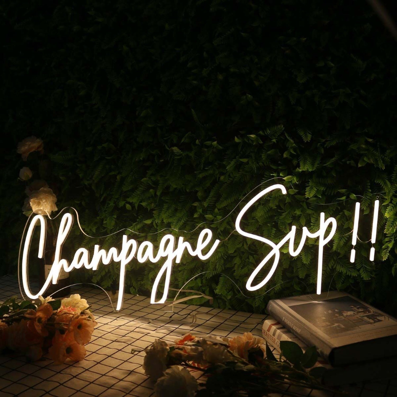Champagne Sup Yellow Led Neon Sign - Shineneon