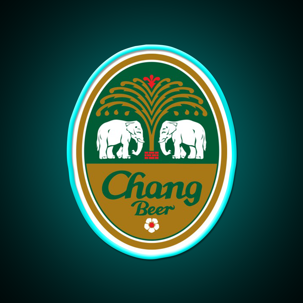 Chang Beer Bar Decor Led Neon Sign Rgb Color - Size and dimension reference