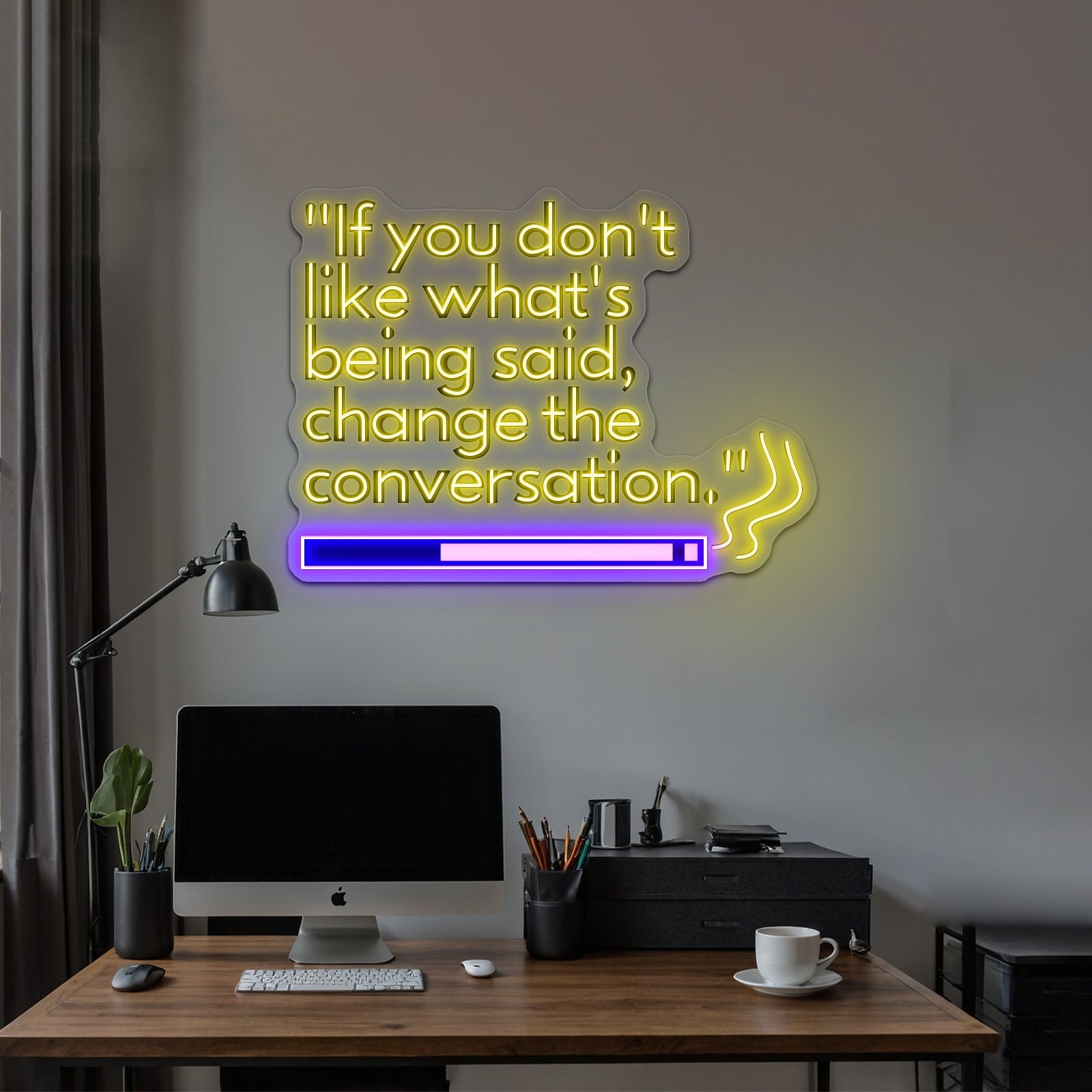 Change The Conversation Artwork Business Neon Sign - Shineneon