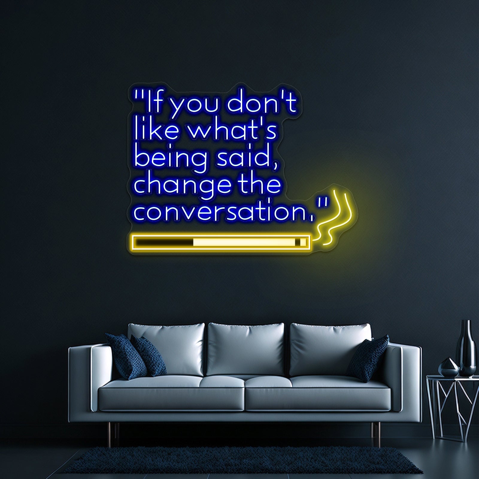 Change The Conversation Artwork Business Neon Sign - Shineneon