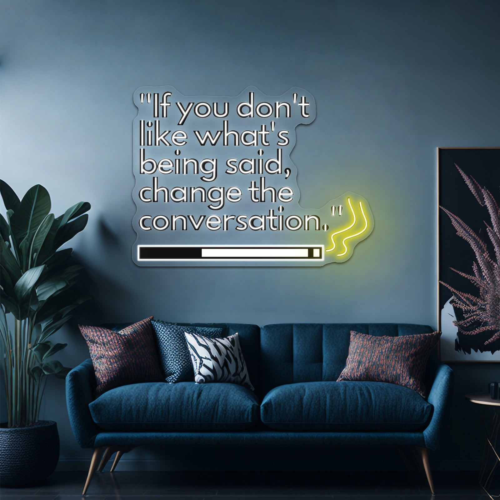 Change The Conversation Artwork Business Neon Sign - Shineneon