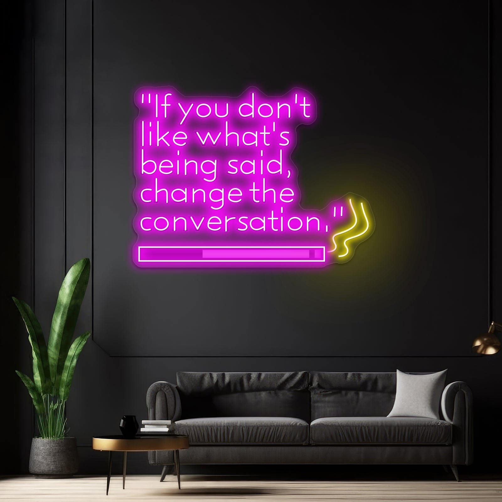 Change The Conversation Artwork Business Neon Sign - Shineneon