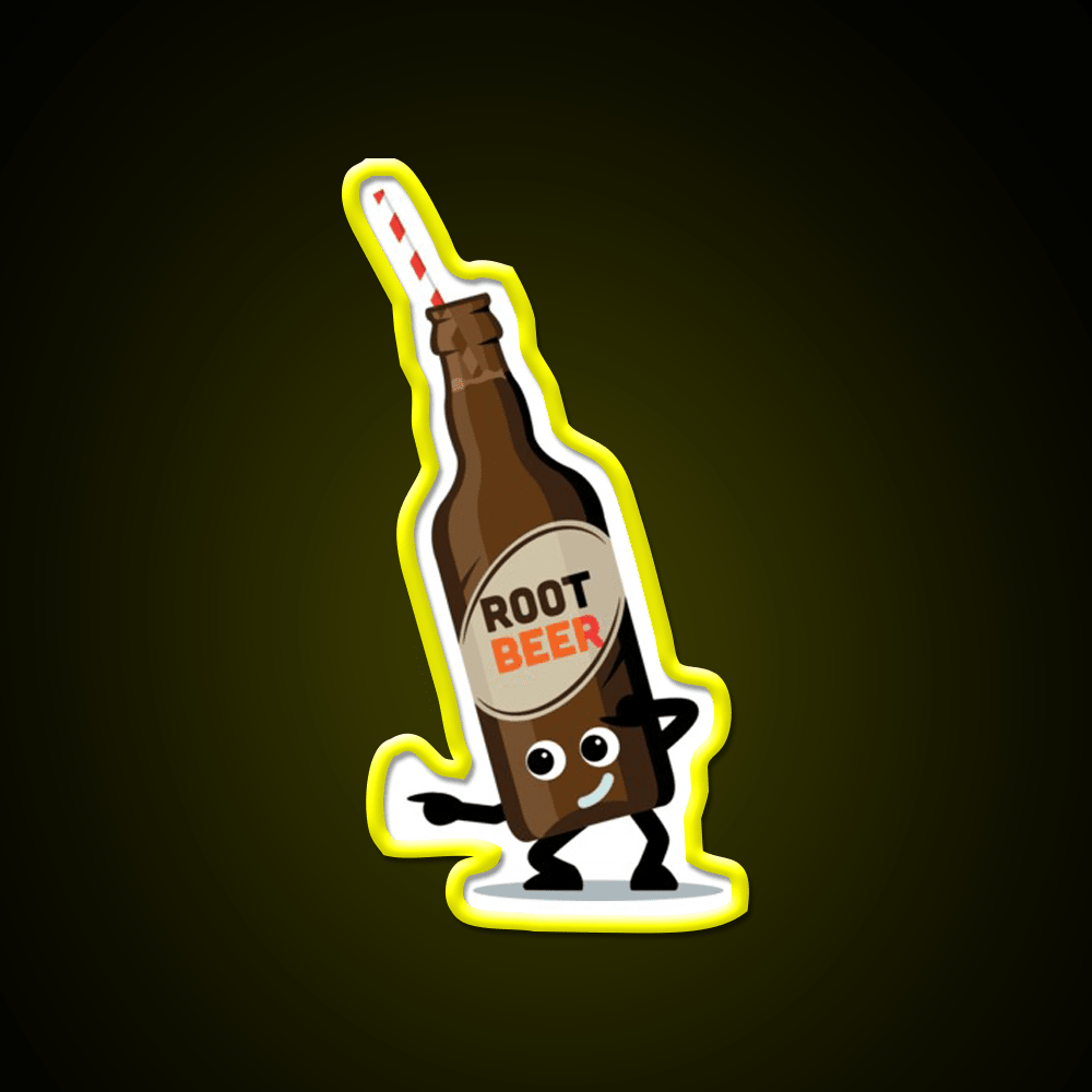 Character Fusion Just Root Beer Snack Food Led Neon Sign Rgb Color - Shineneon