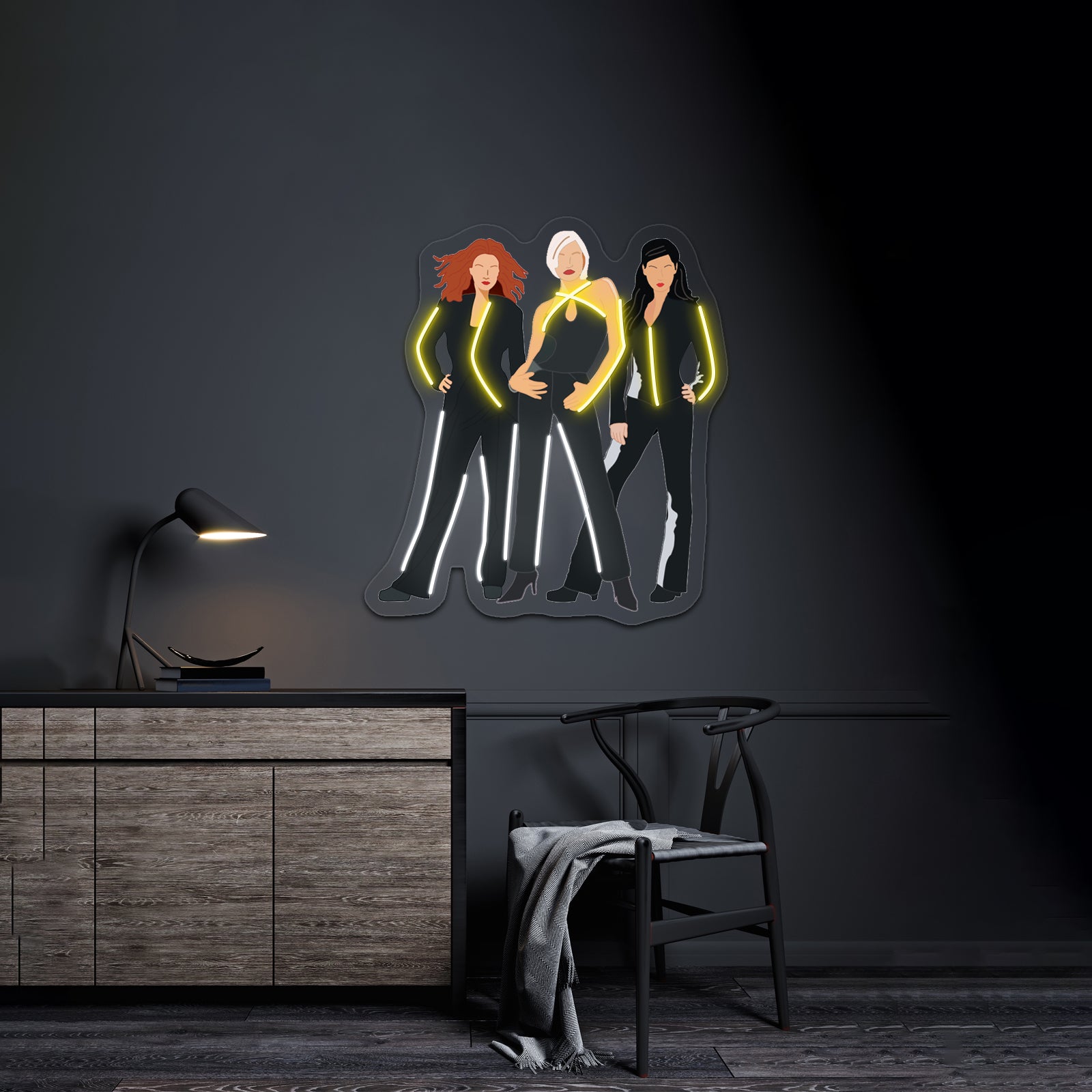 Charlies Angels Pop Artwork Business Neon Sign | Shineneon