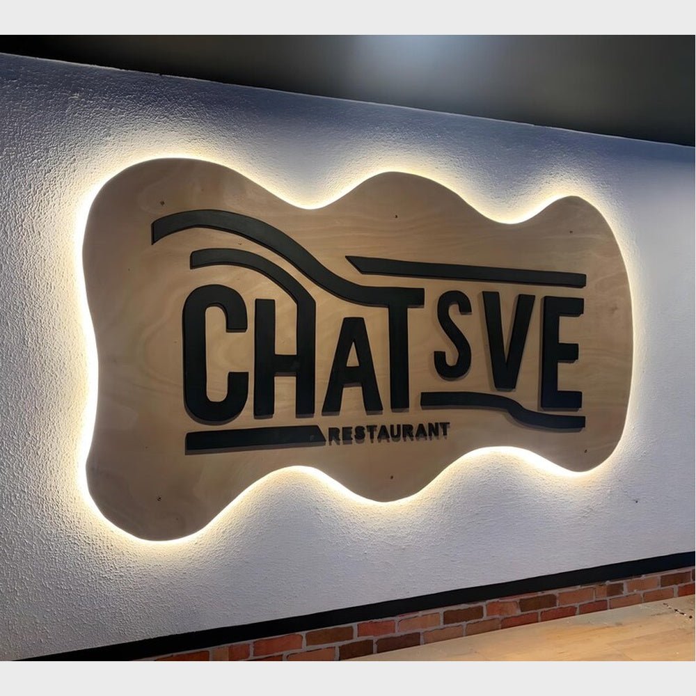 Chatsve Big Logo 3D Backlit Channel Letters Led Light Sign - Shineneon