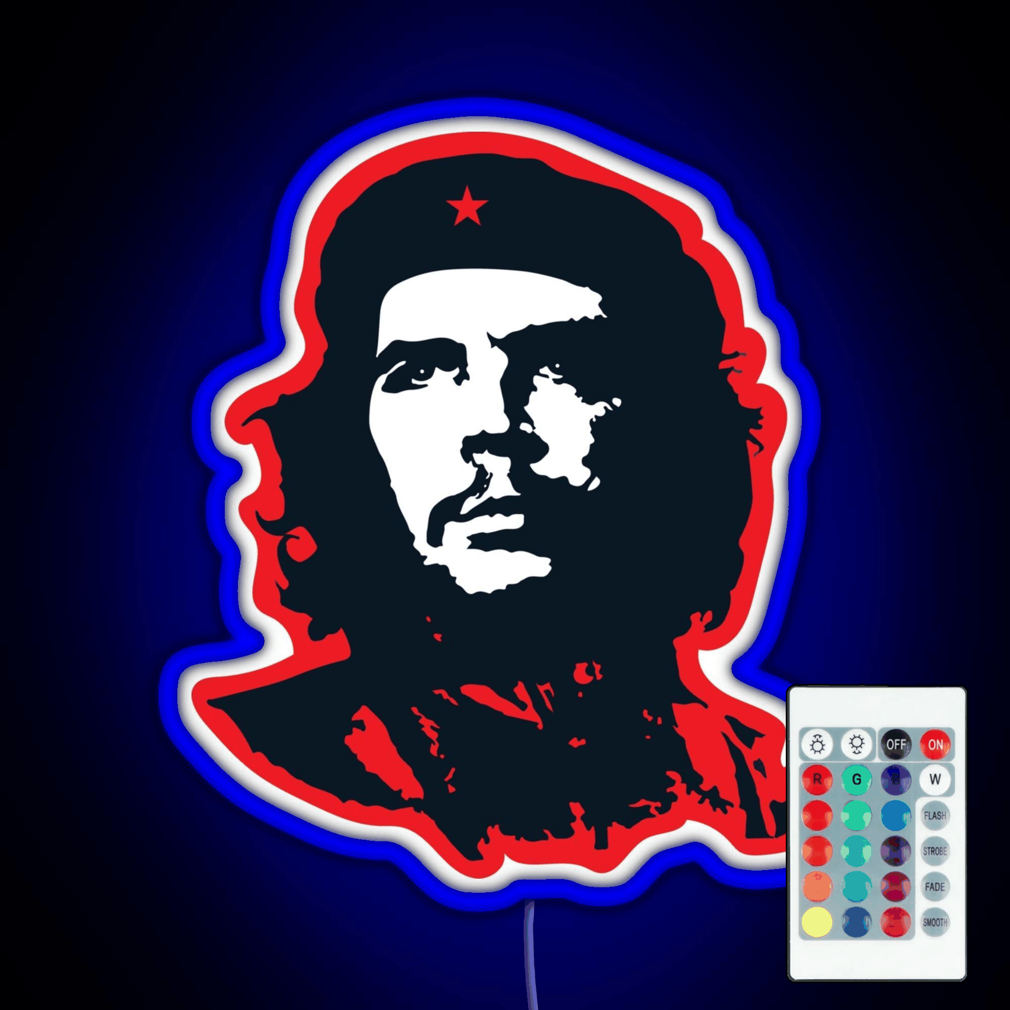 Che Red Rgb Led Neon Sign Pop Wall Art