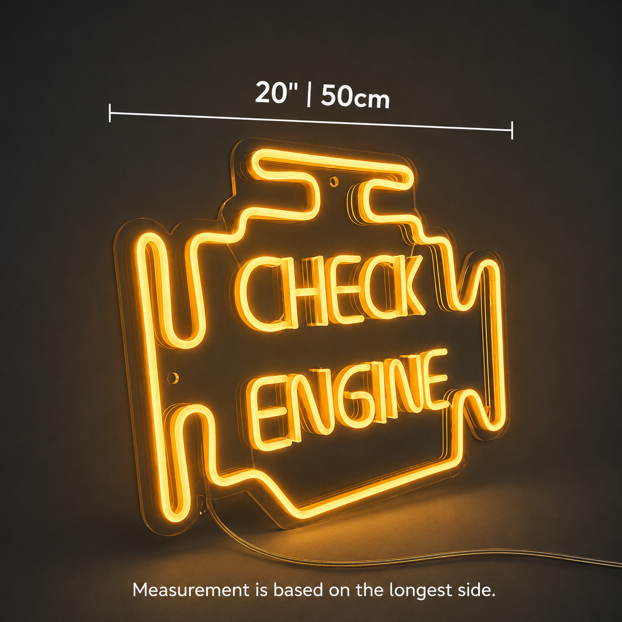 Check Engine LED Neon Sign - 04 Size Image