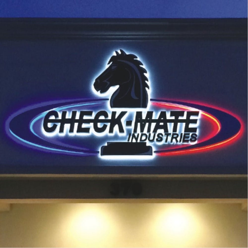 Check Mate Industries 3D Backlit Channel Letters Led Light Sign - Shineneon
