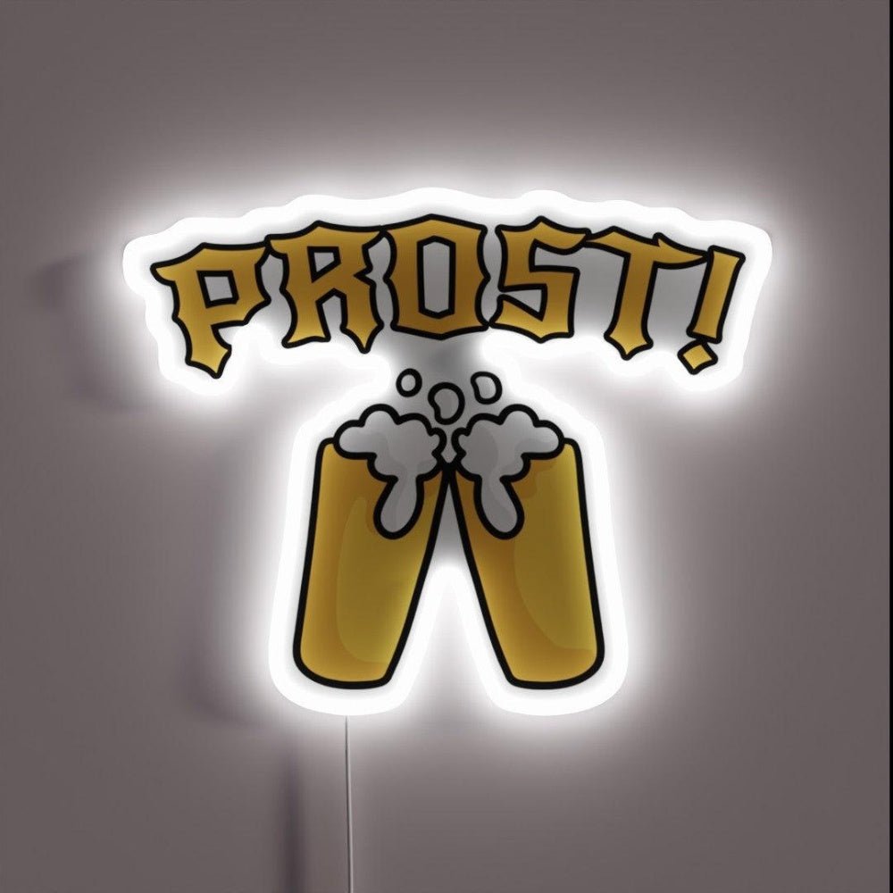 Cheers Beer Oktoberfest Prost Rgb Led Neon Sign - Shineneon