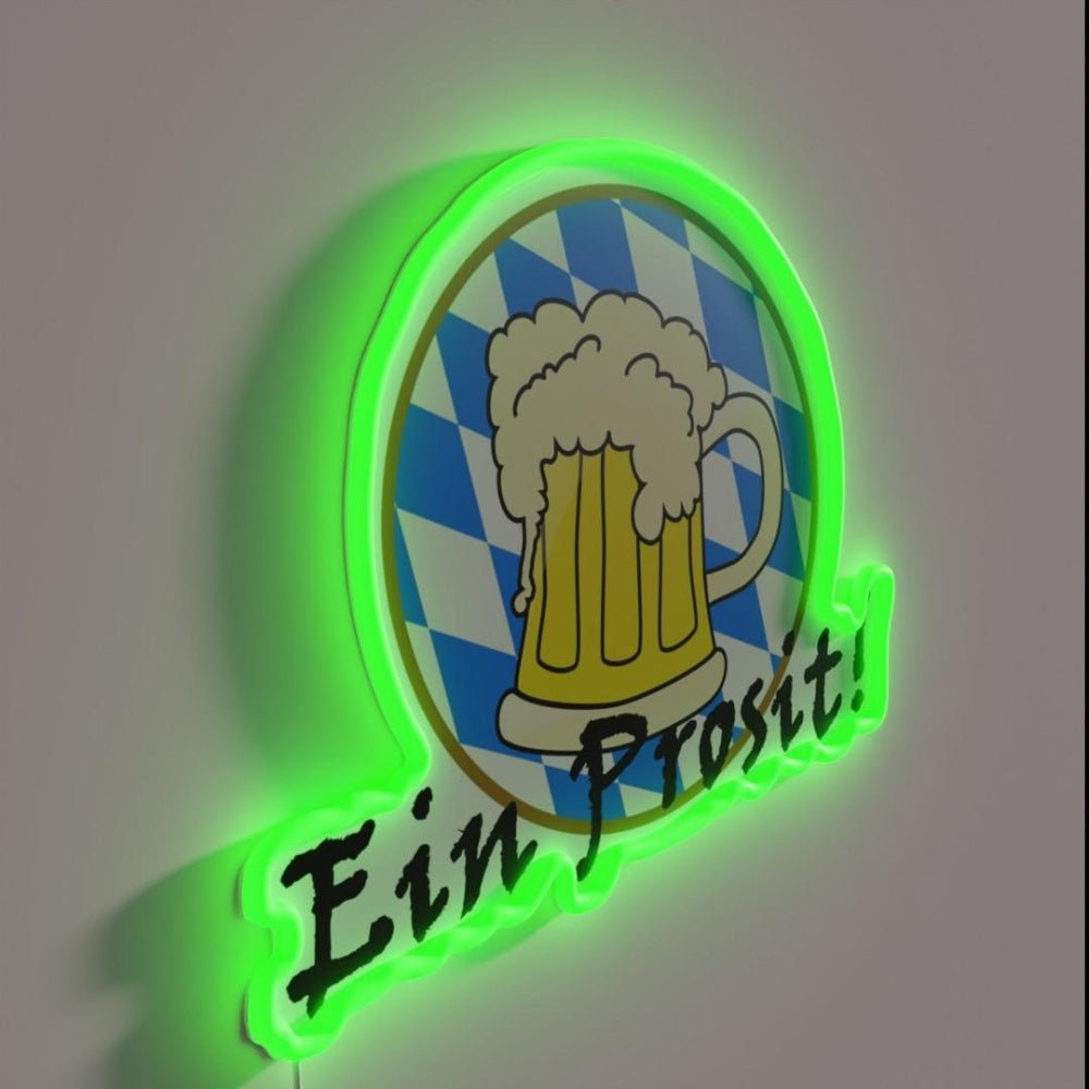 Cheers Beer Start On The Oktoberfest Rgb Led Neon Sign - Shineneon