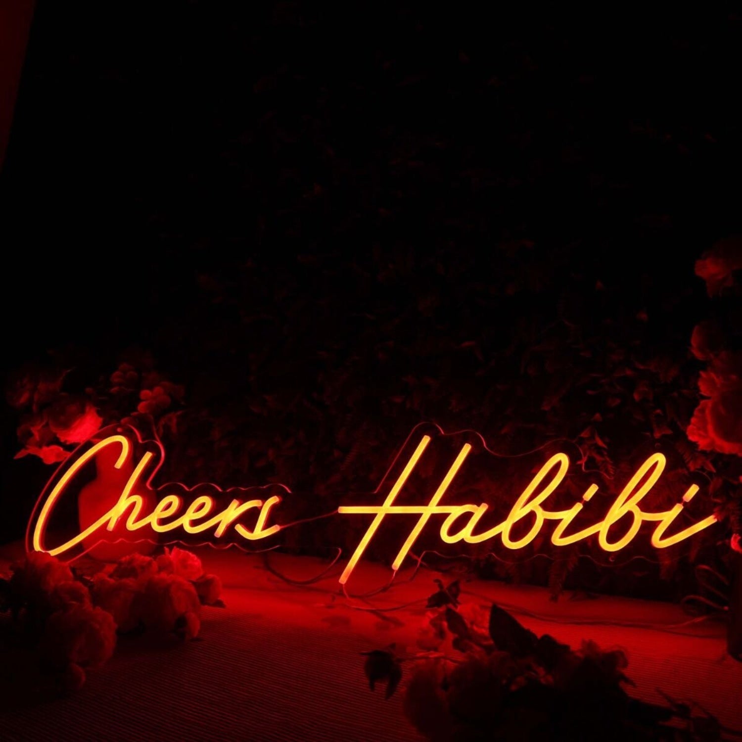 Cheers Habibi Red Led Neon Sign - Shineneon