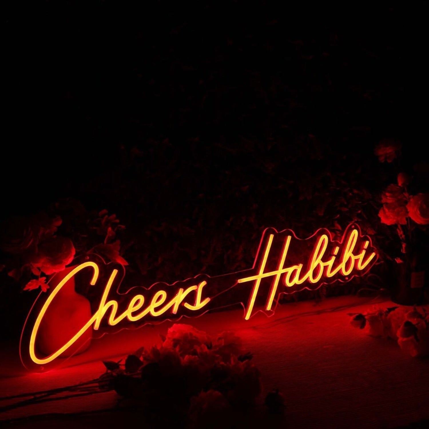 Cheers Habibi Red Led Neon Sign - Shineneon