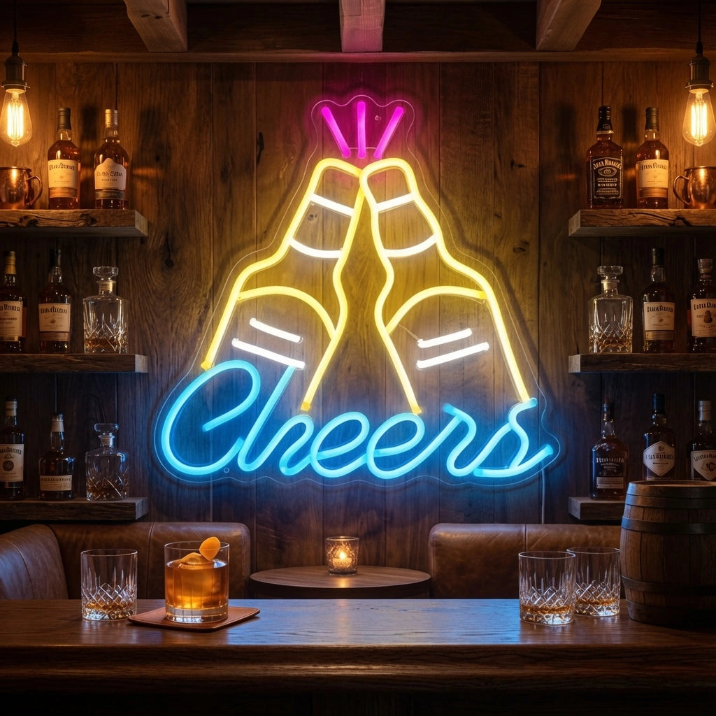Cheers LED Neon Sign Home Wall Art Wall Neon Sign - 02 High-Converting Product Image