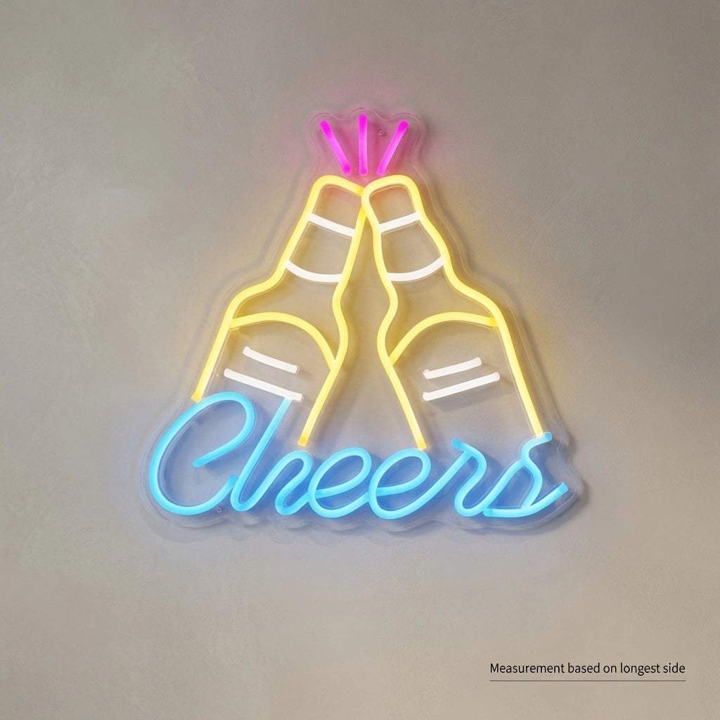 Cheers LED Neon Sign Home Wall Art Wall Neon Sign - 04 Size Image