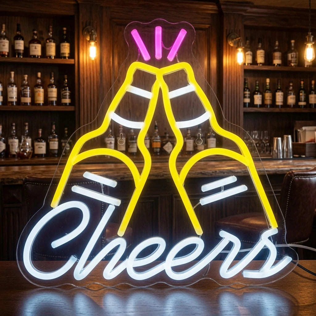 Cheers LED Neon Sign Wall Decor - 02 High-Converting Product Image