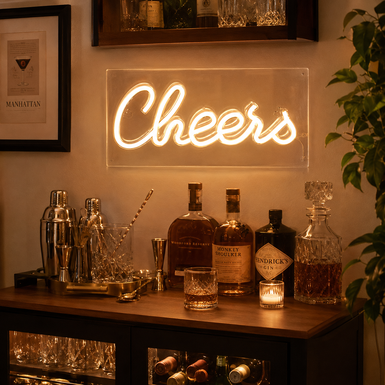 Cheers LED Neon Sign Wall Neon Sign - 03 Real Lifestyle Scene