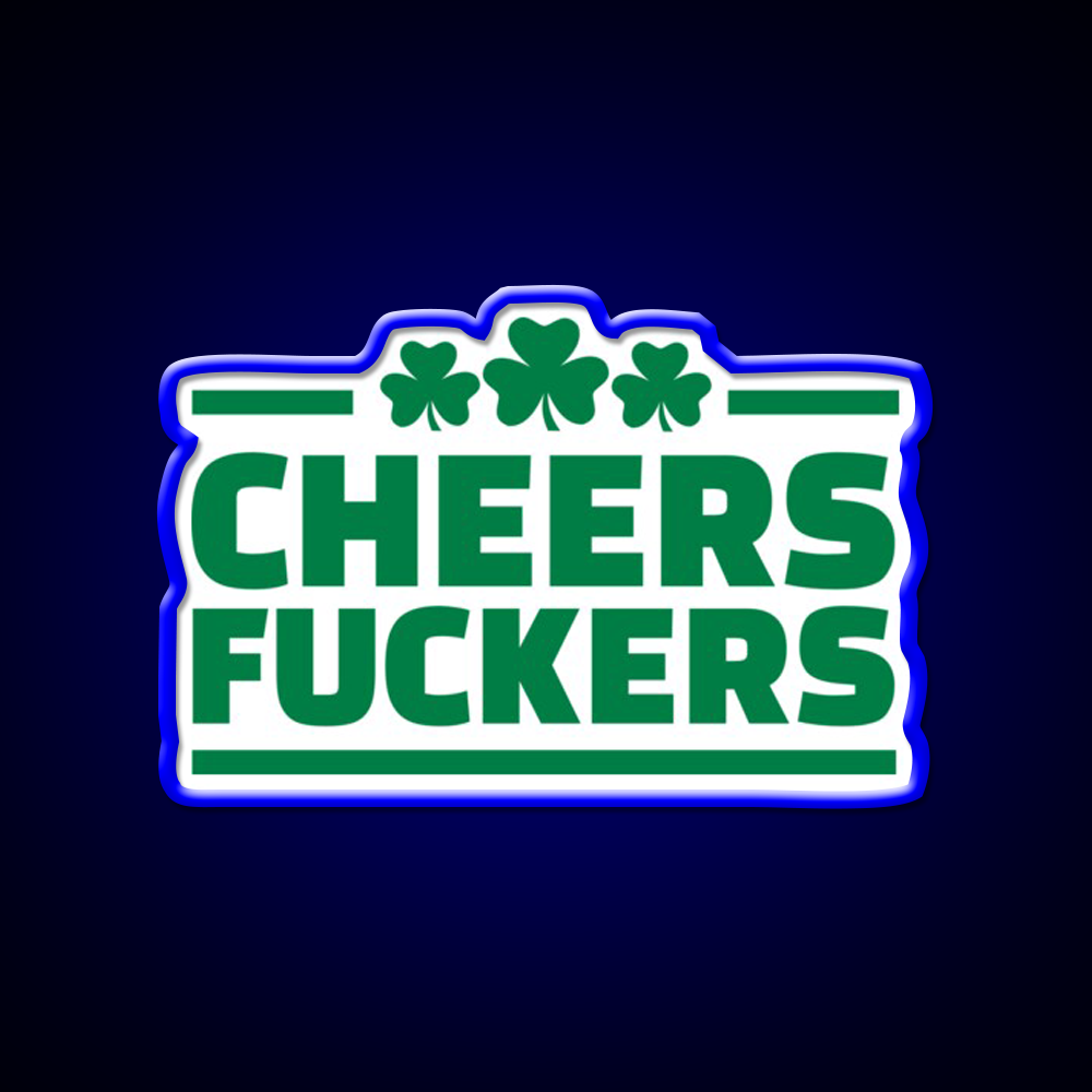 Cheers Lovers Irish Shamrock Beer Bar Decor Led Neon Sign Rgb Color - LED neon sign view 5