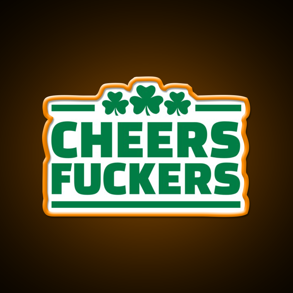 Cheers Lovers Irish Shamrock Beer Bar Decor Led Neon Sign Rgb Color - LED neon sign view 6