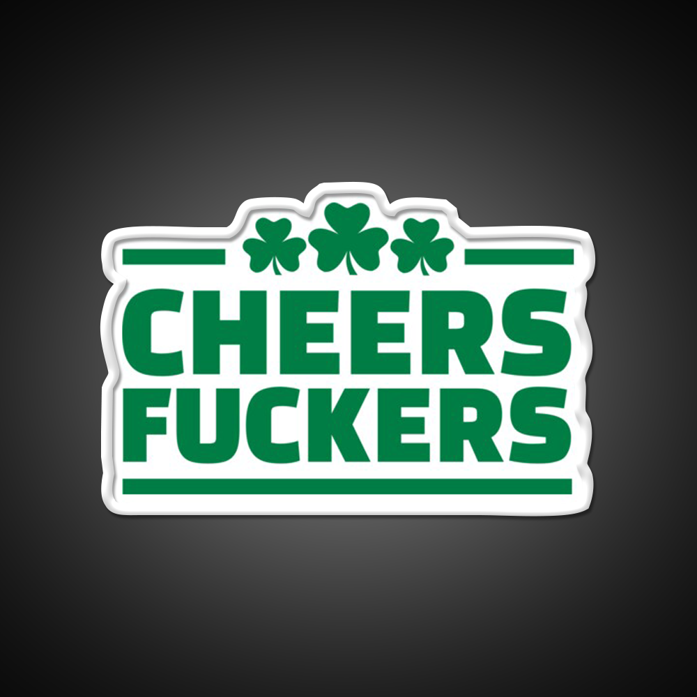 Cheers Lovers Irish Shamrock Beer Bar Decor Led Neon Sign Rgb Color - LED neon sign view 11