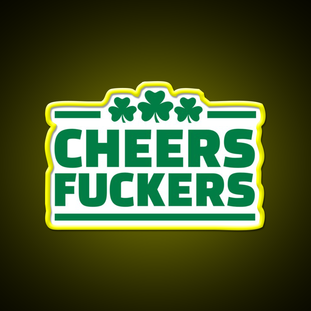 Cheers Lovers Irish Shamrock Beer Bar Decor Led Neon Sign Rgb Color - LED neon sign view 7