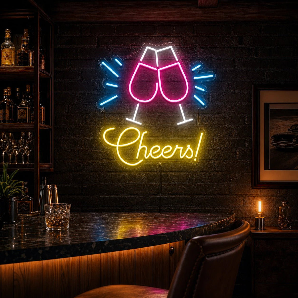 Cheers Man Cave LED Neon Sign - Shineneon